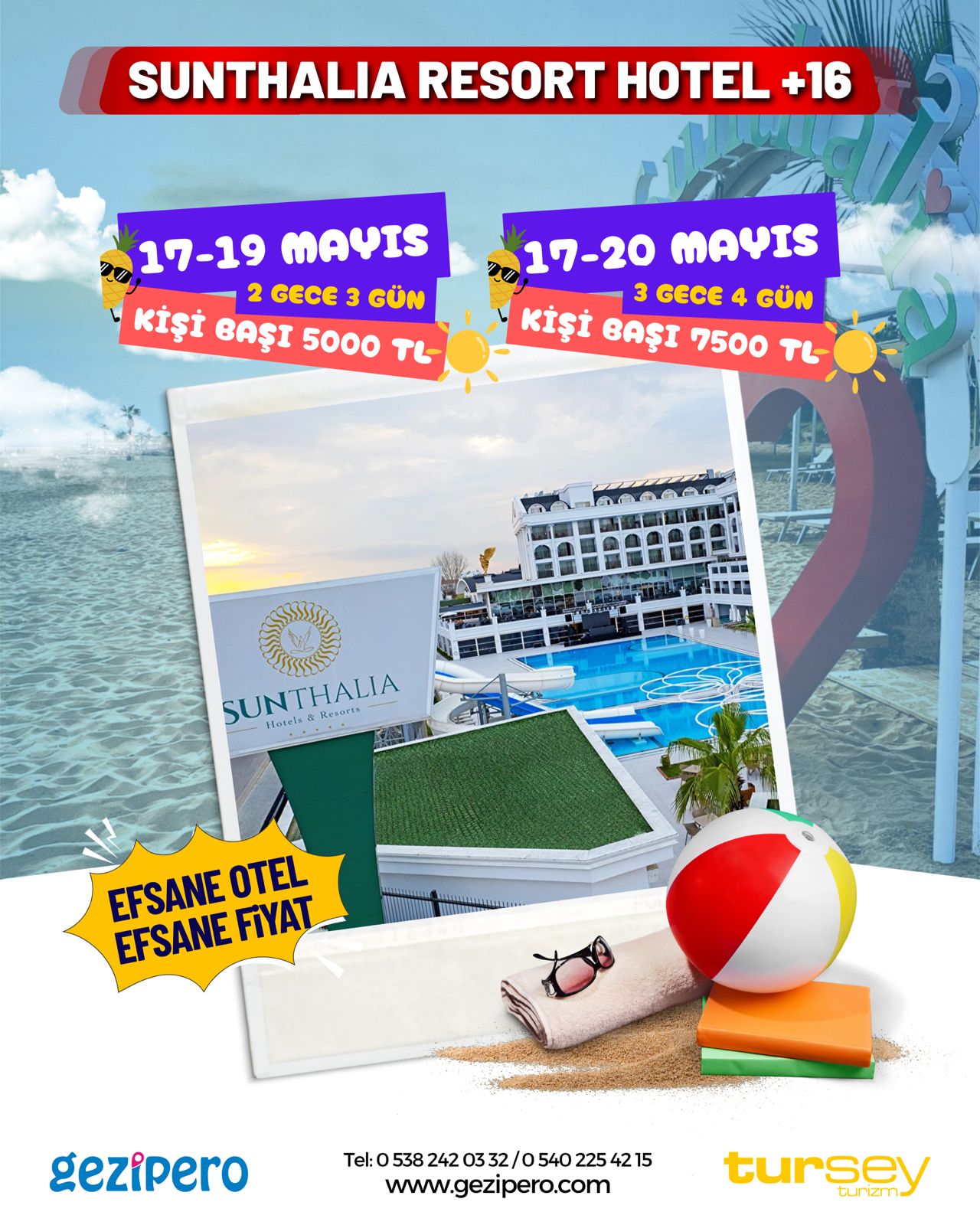 Sunthalia Resort Hotel +16 (17-19 MAYIS ÖZEL)